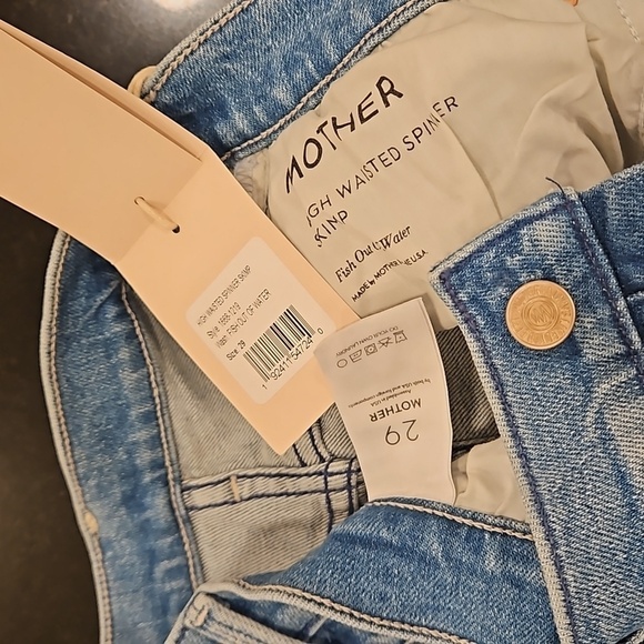 💕MOTHER💕 High Waisted Spinner Skimp Jeans ~ Fish Out of Water 29 NWT - Picture 17 of 17